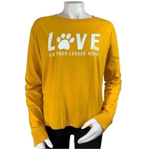 🐾Fifth Sun Long Sleeve Pet “LOVE” Graphic Tee NEW🐾